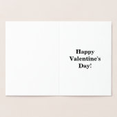 Liebe Forever Valentine, Liebe Herz und Band, ZFJ Folienkarte (Innenseite)