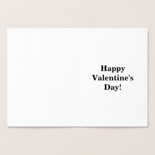 Liebe Forever Valentine, Liebe Herz und Band, ZFJ Folienkarte (Innenseite)