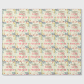 Liebe Forever Wrapping Paper Geschenkpapier (Flach)