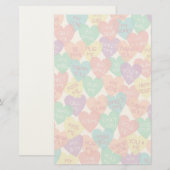 Liebe-Form-Hintergrund Briefpapier (Vorne/Hinten)