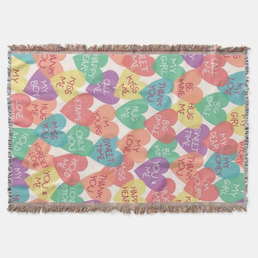 Liebe-Form-Hintergrund Decke (Vorderseite)