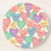 Liebe-Form-Hintergrund Getränkeuntersetzer (Vorne)