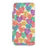 Liebe-Form-Hintergrund Incipio iPhone Geldbeutel-Hülle (Folio Vorderseite)