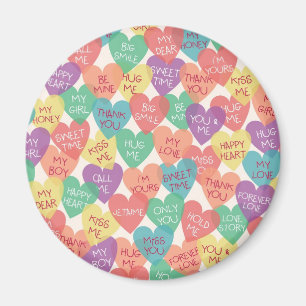 Liebe-Form-Hintergrund Magnet