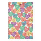 Liebe-Form-Hintergrund Mini Klemmbrett (Rückseite)