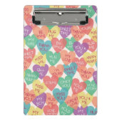 Liebe-Form-Hintergrund Mini Klemmbrett (Vorderseite)