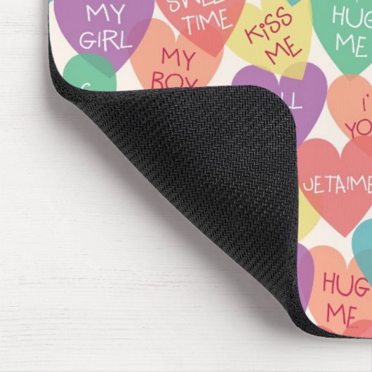 Liebe-Form-Hintergrund Mousepad (Ecke)