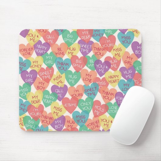 Liebe-Form-Hintergrund Mousepad (Mit Mouse)