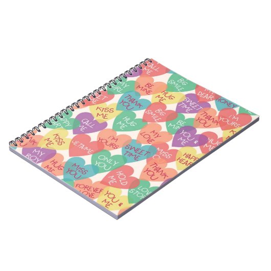 Liebe-Form-Hintergrund Notizblock (Linke Seite)