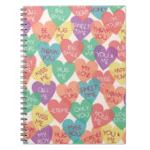 Liebe-Form-Hintergrund Notizblock (Vorderseite)