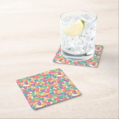 Liebe-Form-Hintergrund Rechteckiger Pappuntersetzer (Vor Ort)