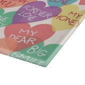 Liebe-Form-Hintergrund Schneidebrett (Ecke)