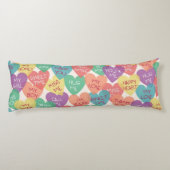 Liebe-Form-Hintergrund Seitenschläferkissen (Rückseite)