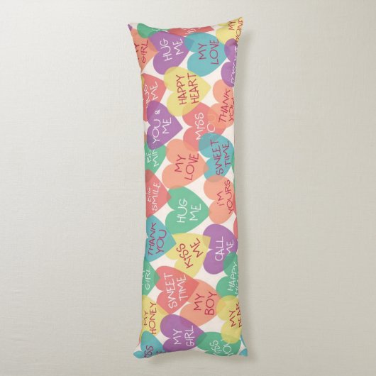 Liebe-Form-Hintergrund Seitenschläferkissen (Rückseite (Vertikal))