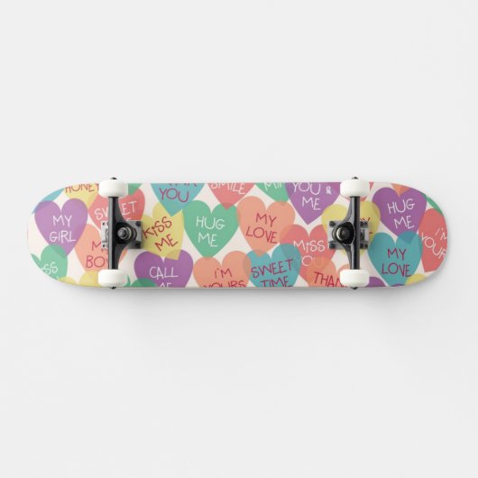 Liebe-Form-Hintergrund Skateboard (Horizontal)