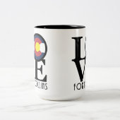 LIEBE Fort Collins 15oz Zweifarbige Tasse (Mittel)
