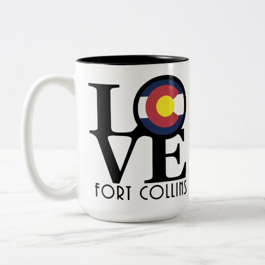 LIEBE Fort Collins 15oz Zweifarbige Tasse (Links)