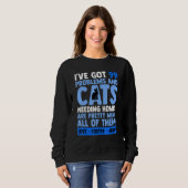 Liebe Foster Adoptiere Katze Adoption Tierrettungs Sweatshirt (Vorne ganz)