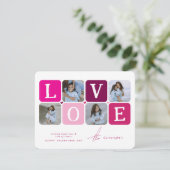 LIEBE Foto Blockwerte Feiertagskarte (Stehend Vorderseite)