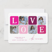 LIEBE Foto Blockwerte Feiertagskarte (Vorderseite)