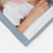 Liebe Foto Collage Dusty Blue Fleecedecke (Ecke)