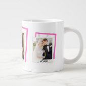"Liebe" Foto Collage Jumbo-Tasse (Rechts)