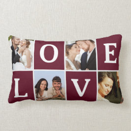 Liebe Foto Collage Valentinstag Lendenkissen