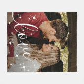 Liebe Foto Einfach Fleecedecke (Vorderseite (Horizontal))