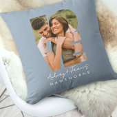 Liebe Foto Einfach Modernes Personalisiertes Dusty Kissen