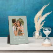 Liebe Foto Einfach Modernes Personalisiertes Gesch Fotoplatte (Seite)