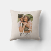 Liebe Foto Einfach Modernes Personalisiertes Gesch Kissen (Rückseite)