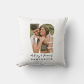 Liebe Foto Einfaches Modernes Personalisiertes Ges Kissen (Vorderseite)