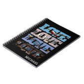 LIEBE Foto Flugzeug, Luftfahrt, Minimalistisch Notizblock (Linke Seite)