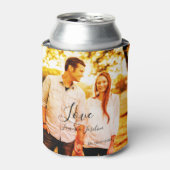 Liebe Foto fügen Sie Name est. Ehepaar Dosenkühler (Kanne Vorderseite)