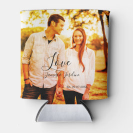 Liebe Foto fügen Sie Name est. Ehepaar Dosenkühler