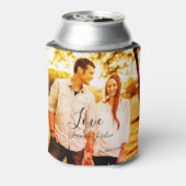 Liebe Foto fügen Sie Name est. Ehepaar Dosenkühler (Kanne Rückseite)