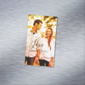 Liebe Foto fügen Sie Name est. Ehepaar Magnetische Visitenkarte (Beispiel)