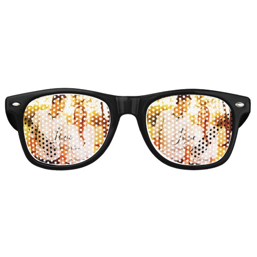 Liebe Foto fügen Sie Name est. Ehepaar Partybrille (Vorderseite)