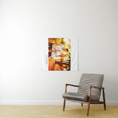 Liebe Foto fügen Sie Name est. Ehepaar Wandteppich (Beispiel (Horizontal))