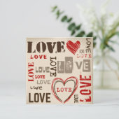 Liebe Foto Geburtsankündigung Ankündigung (Stehend Vorderseite)