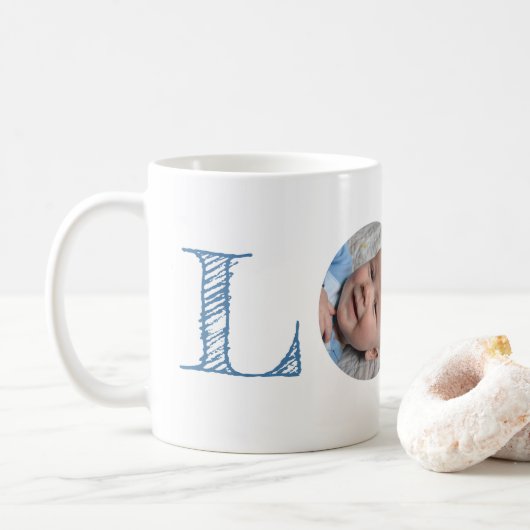 Liebe Foto Geschenk für den Muttertag Kaffeetasse (Mit Donut)
