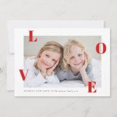 Liebe Foto Glücklicher Valentinstag Feiertagskarte (Vorderseite)