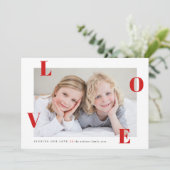 Liebe Foto Glücklicher Valentinstag Feiertagskarte (Stehend Vorderseite)