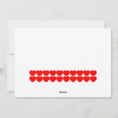 Liebe Foto Glücklicher Valentinstag Feiertagskarte (Rückseite)