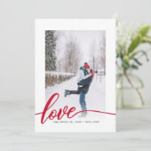 Liebe Foto handschriftlich Valentinstag Feiertagskarte (Stehend Vorderseite)