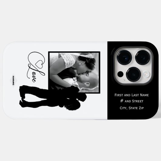 Liebe Foto Handy Case mit grafischem HAMbWG (Rückseite (Horizontal))