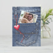 Liebe-Foto in einer Pocket-Flachkarte (Stehend Vorderseite)