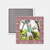 LIEBE Foto Magnet (Vorderseite/Rückseite)