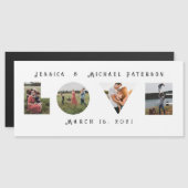 Liebe Foto Moderne Personalisierte Magnetkarte (Vorne/Hinten)