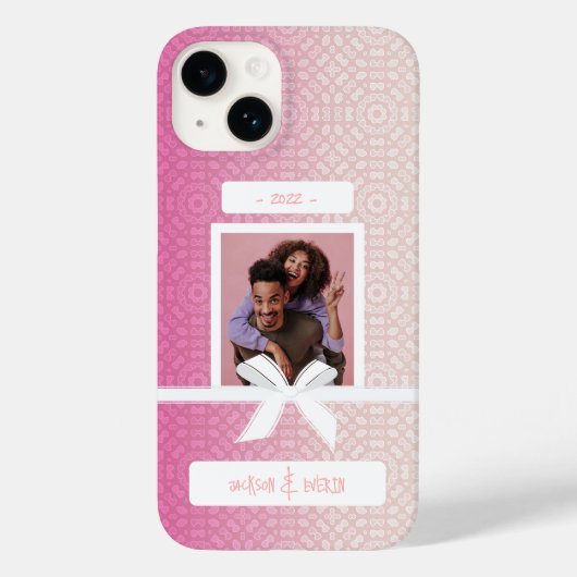 Liebe-Foto-Muster Case-Mate iPhone Hülle (Rückseite)